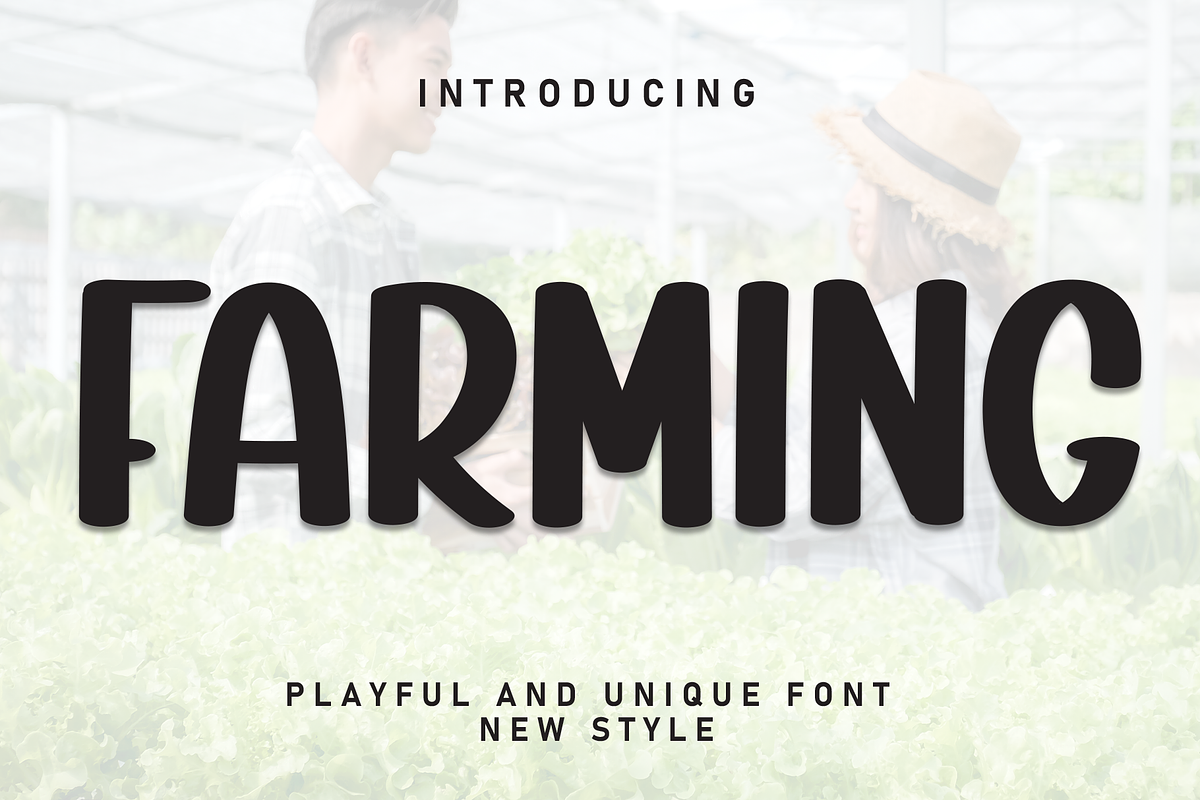 Farming | Script Font, a Script Font by Scratchones (Photo 1 of 8)