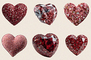 Diamond Glitter Valentine Heart PNG, an Illustration by SVGArt (Thumbnail 8 of 8)