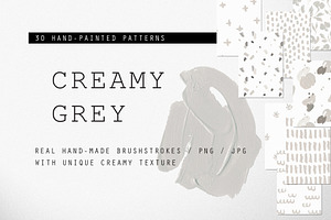 Creamy Grey - 30 Patterns Pack