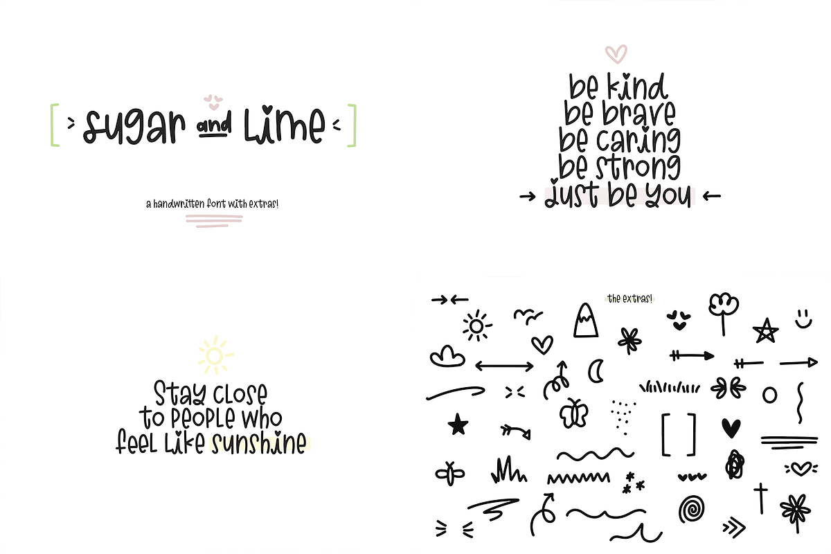 Cute Handwriting Font Bundle | 2, a Handwritten Font by KA Designs (Photo 3 of 12)