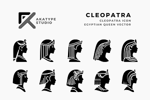Cleopatra Icon Vector, an Icon by Akatype Studio