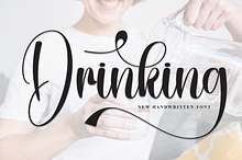 Drinking | Script Font