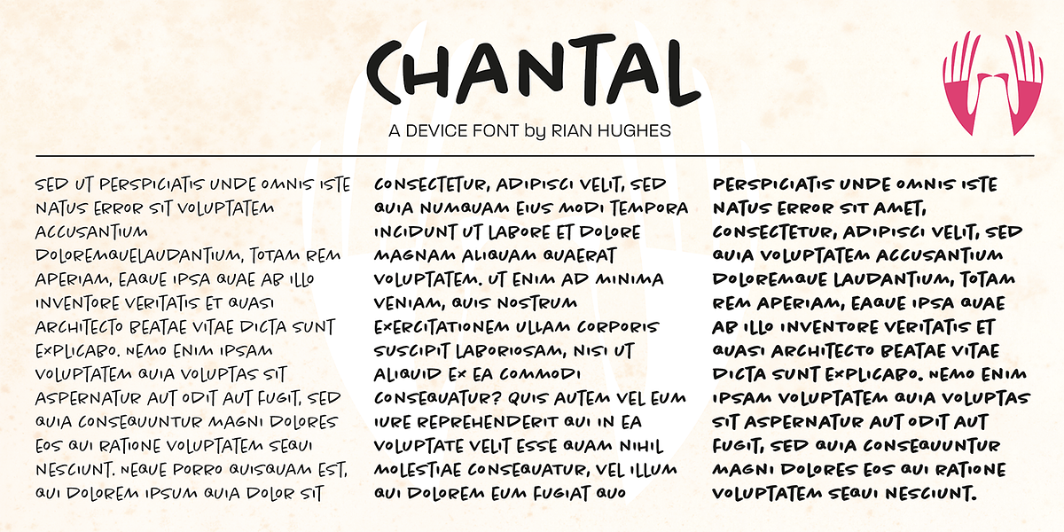 Chantal, a Handwritten Font by Device (Photo 4 of 5)