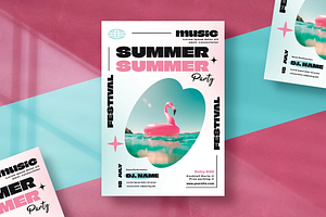 Summer Flyer Template, a Flyer Template by Hubzway