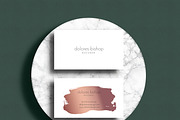 Beautiful Rose Gold Business card, a Business Card Template by Design Dock (Thumbnail 1 of 4)