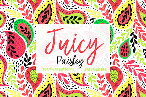 Paisley floral pattern