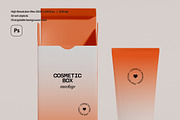 Skincare Cosmetic Box Mockup Set, a Packaging Mockup by Mego-studio (Thumbnail 4 of 8)