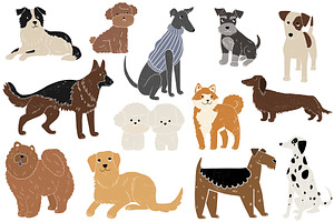 Friends: 23 Different Dog Breeds