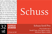 SchussSerifPro No.32 (1 Font), a Serif Font by typic schuss (Thumbnail 1 of 7)