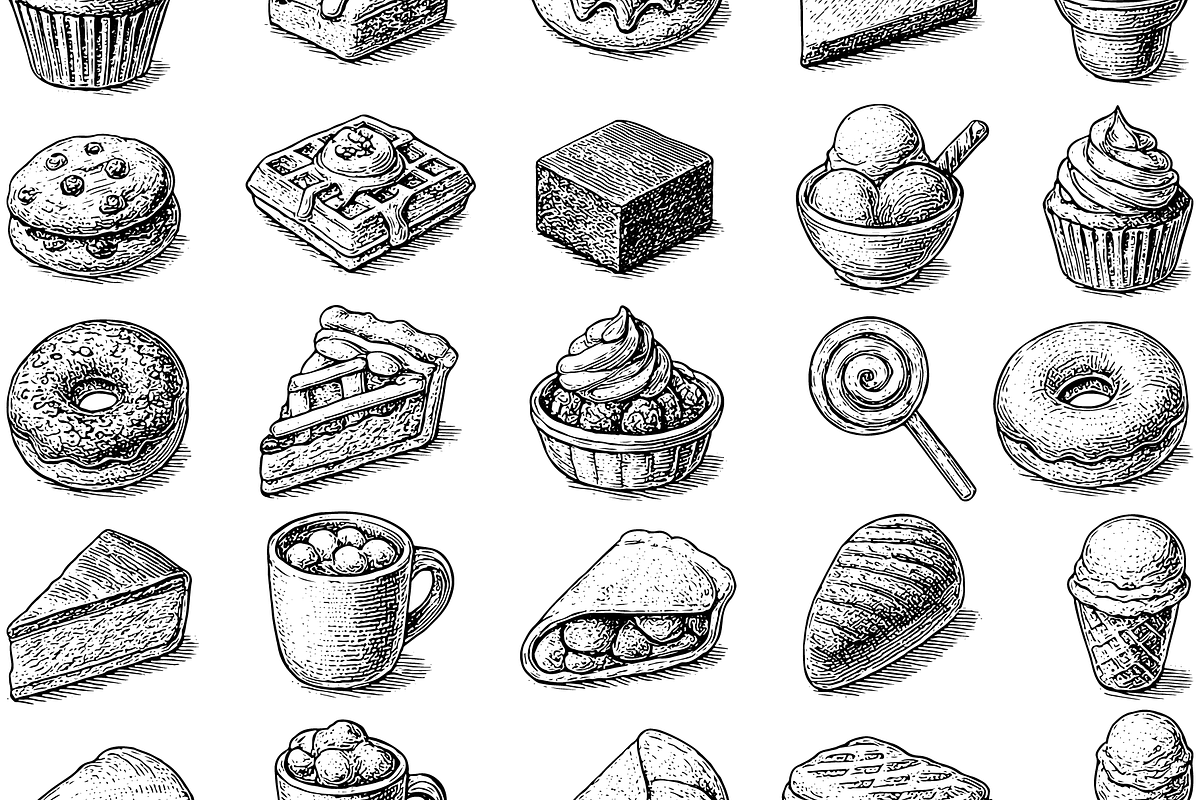 Vintage Dessert Food, an Object Graphic by RT Studio (Photo 3 of 4)