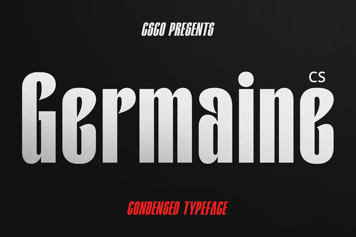 CS Germaine – Condensed Font, a Sans Serif Font by Craft Supply Co. (Photo 1 of 8)