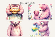 Vintage Mama Bear Sublimation PNG, an Illustration by Artnoy (Thumbnail 4 of 8)