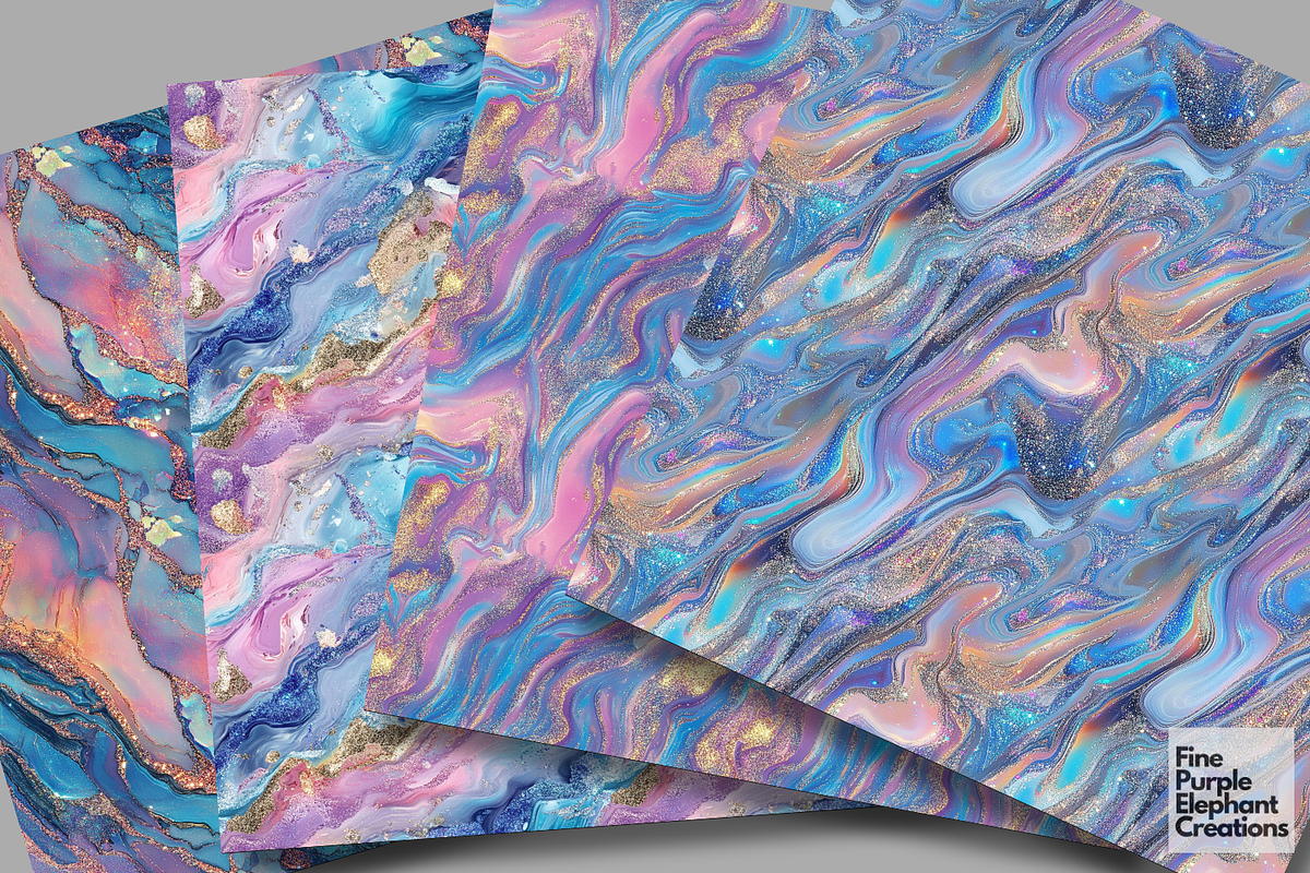 Glitter Holo Marble Texture Granite, a Pattern Graphic by Fine Purple Elephant (Photo 4 of 5)