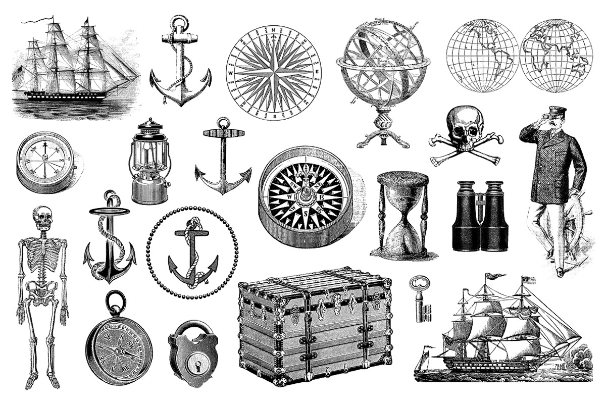 Nautical Vintage Illustrations, an Animal Illustration by hypegraphic (Photo 3 of 6)
