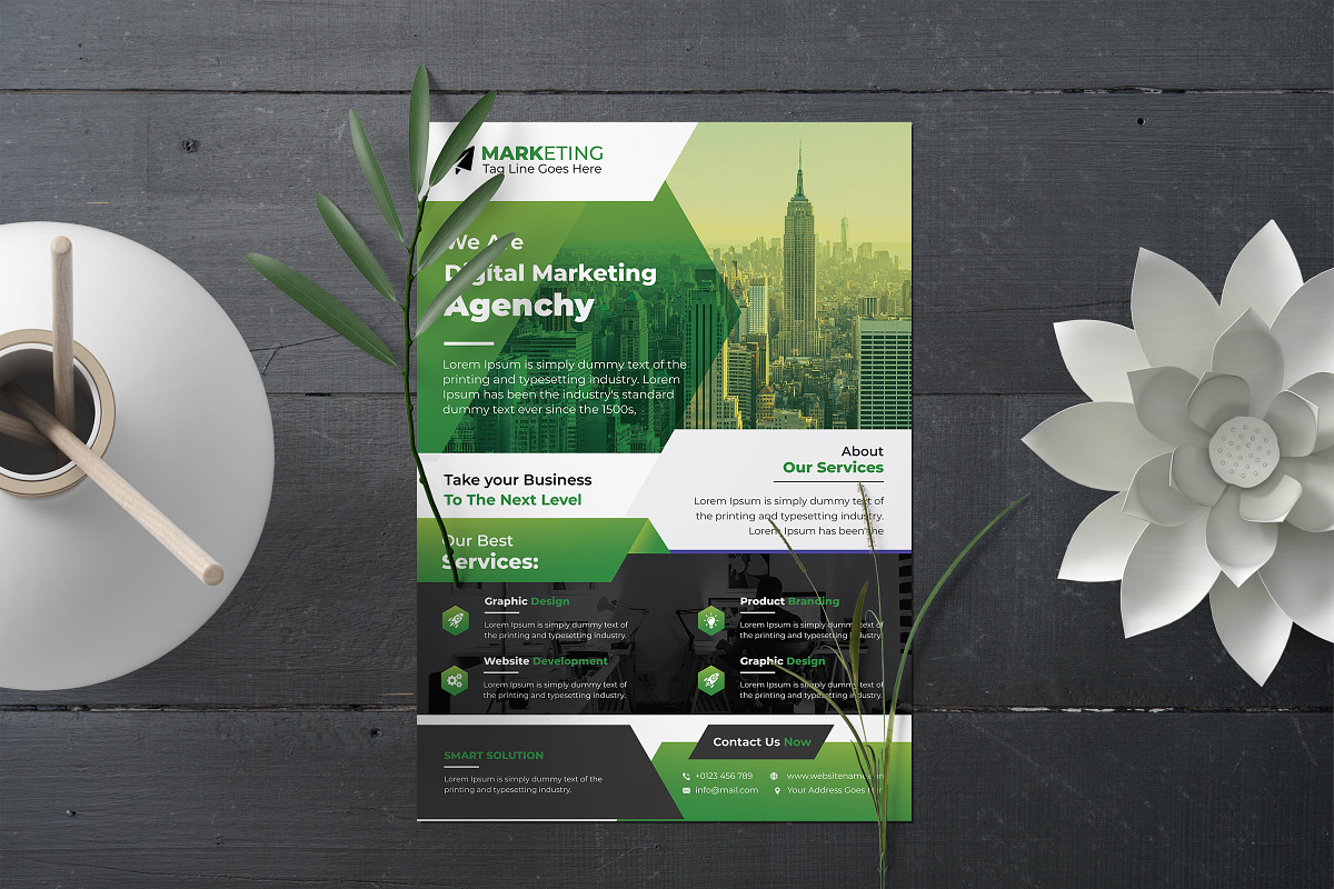 Corporate Theme Business Flyer, a Flyer Template by Graphiexperto (Photo 3 of 4)