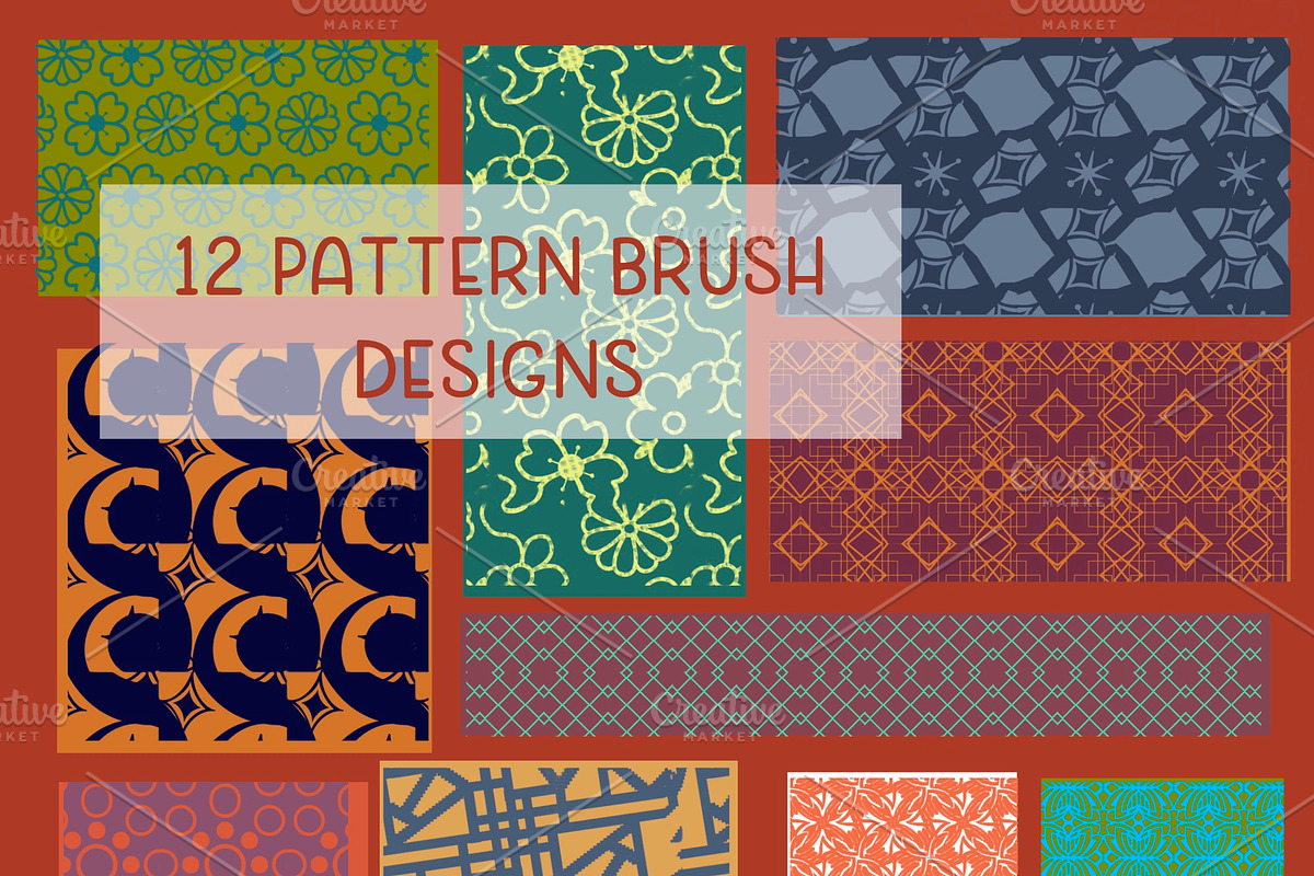 Rad/Retro pattern brushes Procreate, a Brush Add-On by Courtney Leigh creates (Photo 2 of 2)