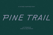 Pine Trail | Vintage Inspired Font, a Sans Serif Font by ziggydotcom (Thumbnail 1 of 6)