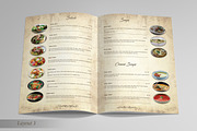 Vintage Food Menu & Business Card, a Brochure Template by BettyDesign (Thumbnail 2 of 8)