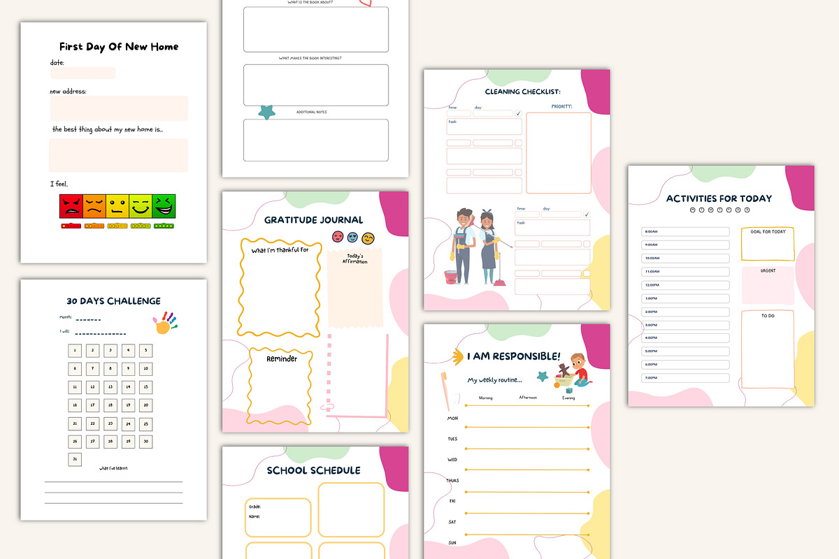 2026 12-Month Kids Activity Organize, a Stationery Template by Designmela01 (Photo 10 of 10)