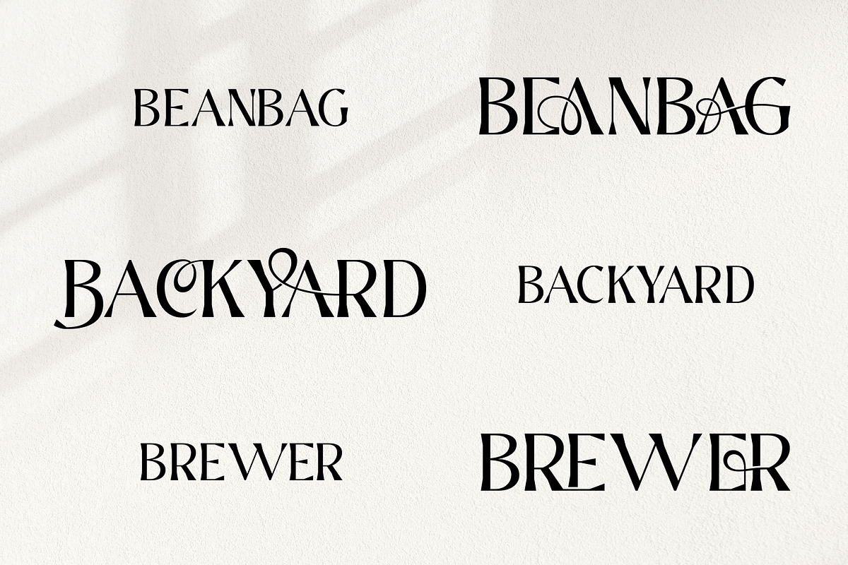 Clemb - Ligature Display Font, a Serif Font by Ekahermawan (Photo 9 of 14)