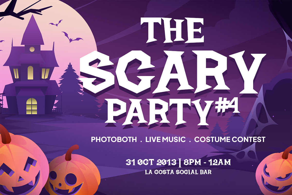 Wicked Night – Spooky Halloween Font, a Font by Pekotype (Photo 6 of 13)