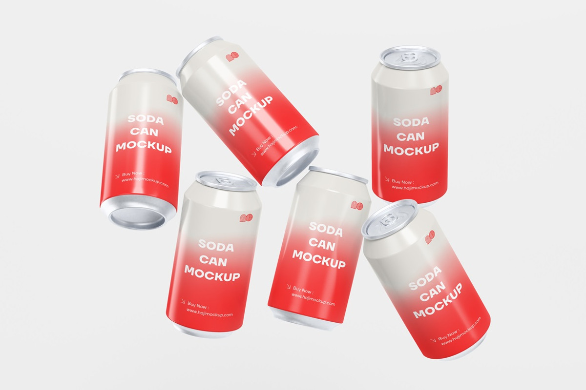 Soda Can Mockup, a Cups & Container Mockup by Cutna Studio (Photo 9 of 10)