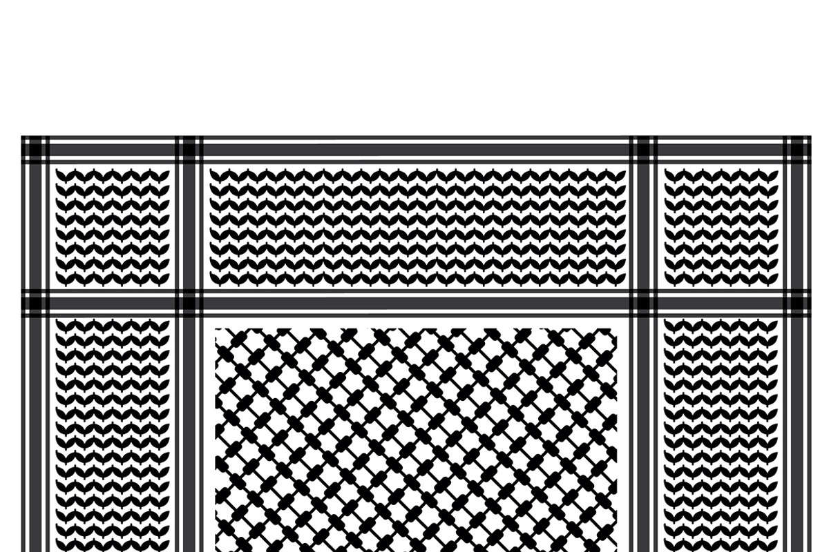 Black Keffiyeh Design, a Pattern Graphic by MISS CHATZ (Photo 3 of 3)