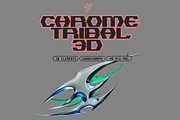 Chrome tribal 3D, an Object 3D Model by HYPER HIROⓇ (Thumbnail 1 of 7)