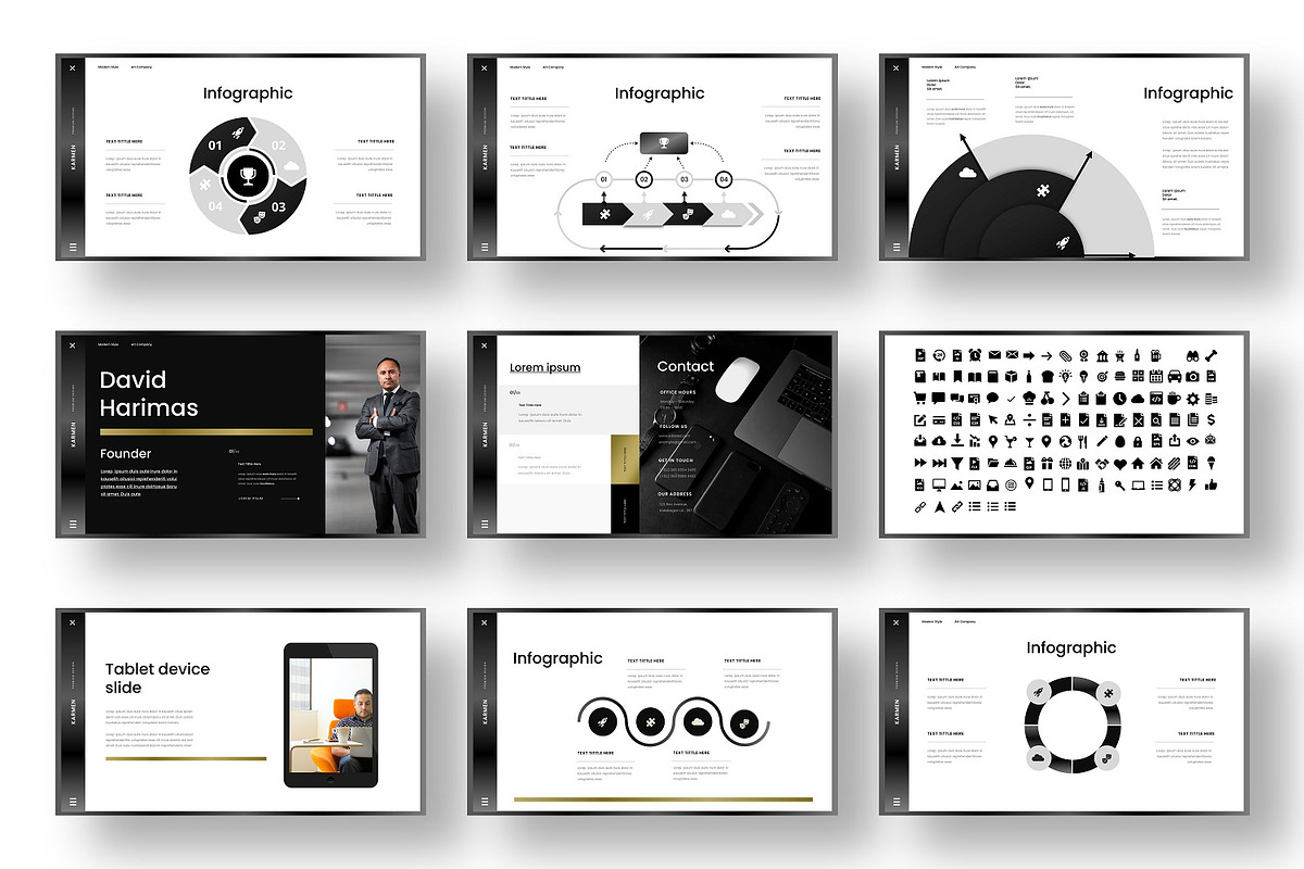Karmen – Business PowerPoint, a Presentation Template by Dens Creative Studio (Photo 5 of 6)