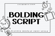 Bolding Script, a Script Font by FreshTypeINK (Thumbnail 1 of 8)