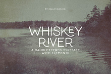 Whiskey River Monoline Typeface