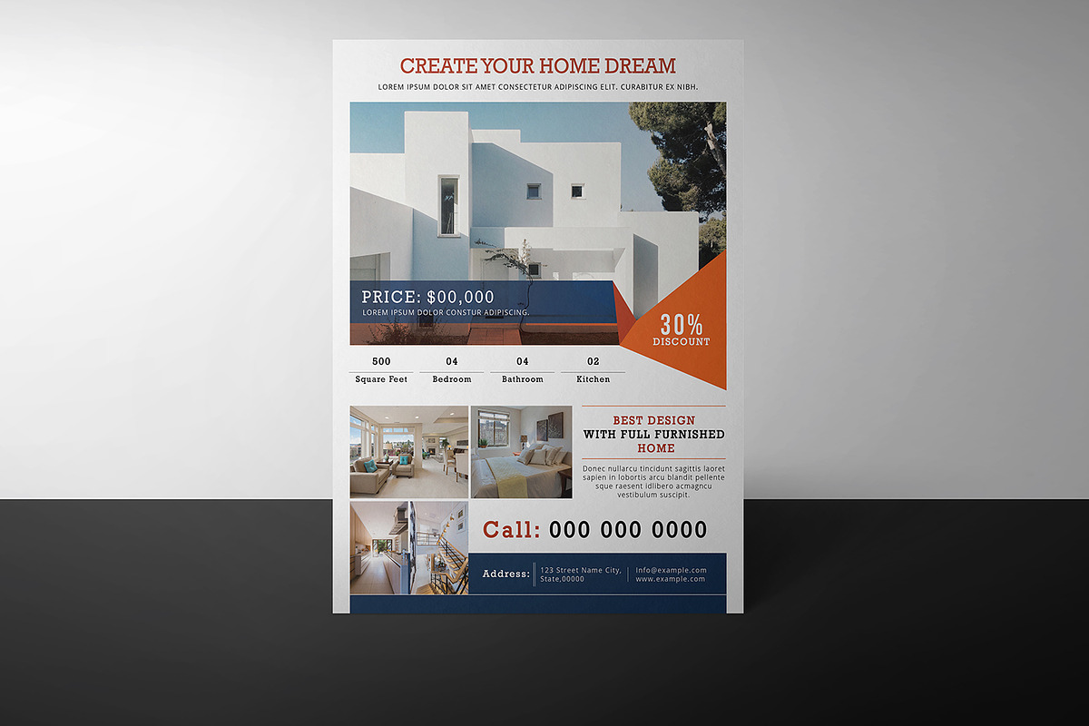 Real Estate Flyer Template, a Flyer Template by Template Shop (Photo 3 of 5)