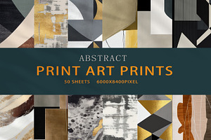 modern abstract painting wall art, a Decorative Illustration by Muzi pear studio