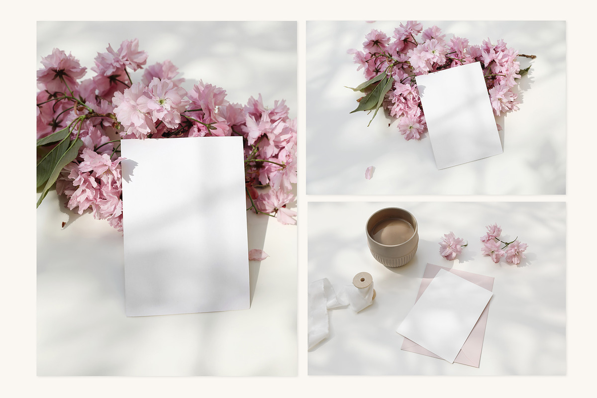 Spring Sakura mockups set, a Merchandise Mockup by Tabita's shop (Photo 4 of 9)