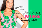 Tropical Palm Springs Patterns, a Pattern Graphic by Libby Wishes (Thumbnail 2 of 12)