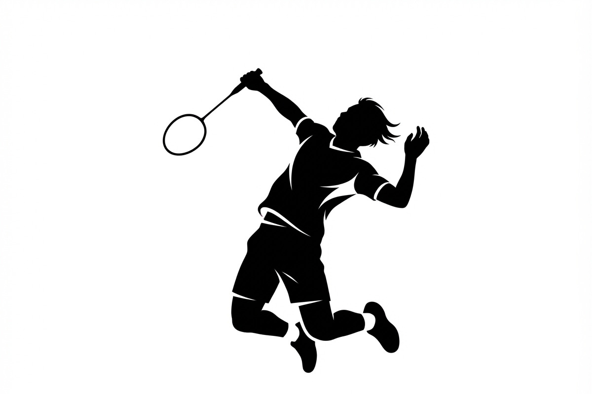 60 Badminton Player Smash Silhouette, a Person Illustration by Amazin_art (Photo 28 of 37)