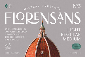 Florensans – Display Typeface