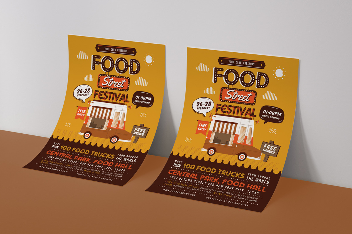 Food Truck Festival Flyer, a Flyer Template by Totem Design Studio (Photo 5 of 5)