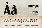 Brunson - Vintage Sans Serif, a Sans Serif Font by Burntilldead (Thumbnail 11 of 12)