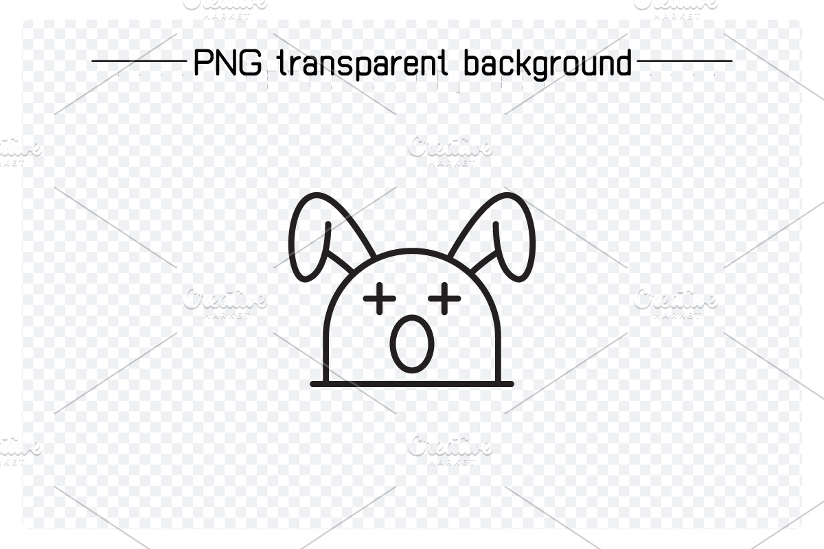 Stun and Angry Rabbit Emoticons, a Solid Icon by Designfour (Photo 2 of 7)
