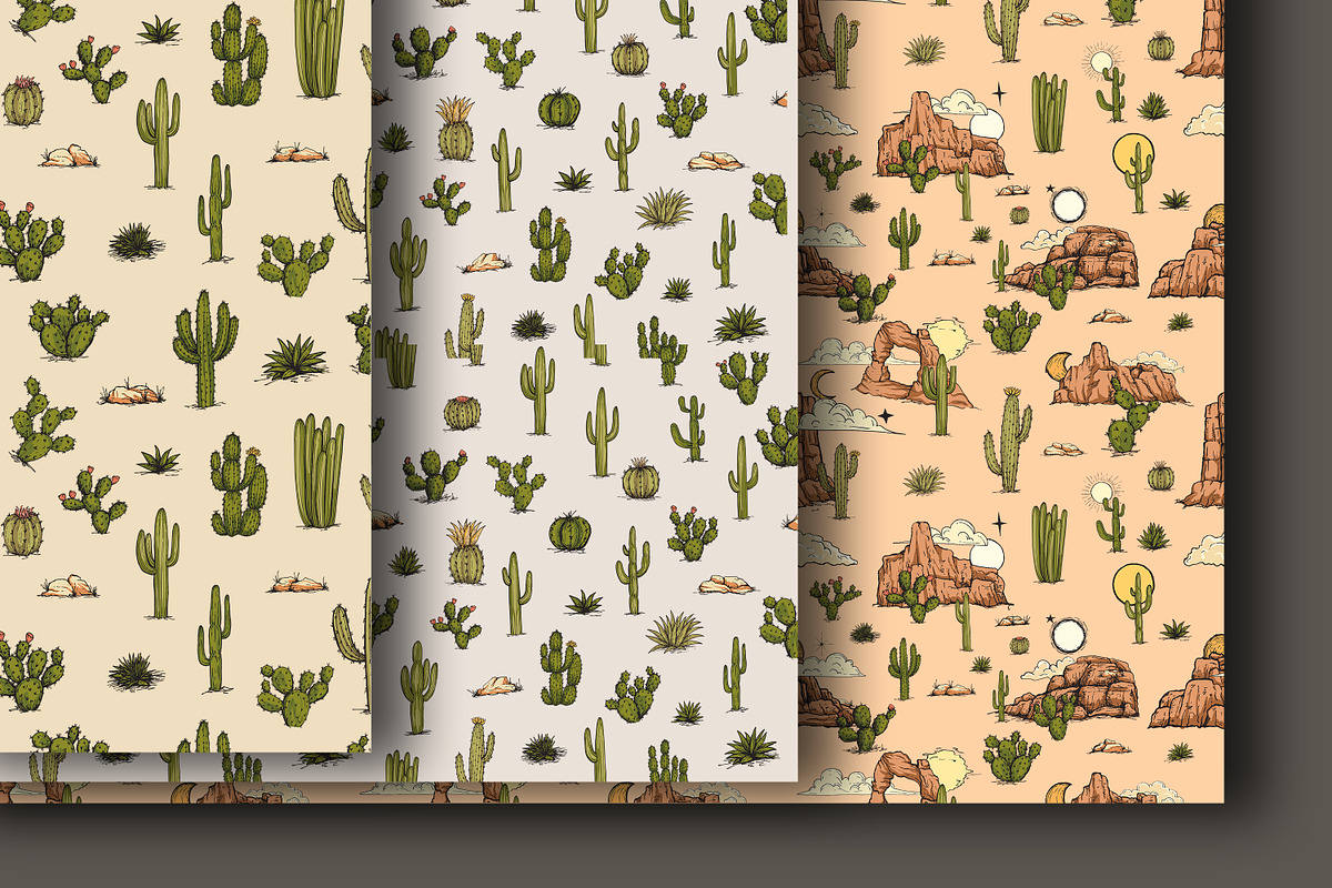 Hand Drawn Desert Landscape Elements, an Illustration by Artolabs (Photo 5 of 19)