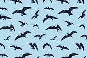 Birds fly in sky, seamless patterns, an Animal Illustration by PaperTrident (Thumbnail 15 of 16)