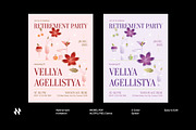 Floral Retirement Party Invitation, an Invitation Template by Neermana (Thumbnail 1 of 4)