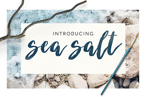 "Sea Salt" Brush Script