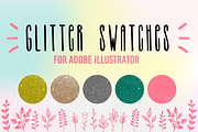 Glitter sparkling swatches for AI CC, a Layer Style Add-On by bigmomentsdesign (Thumbnail 1 of 6)