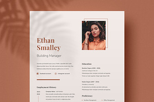 Modern Resume Template CV
