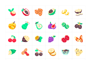 Flat Fruit Stickers, a Duotone Icon by Vectors Market (Thumbnail 6 of 6)