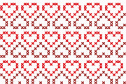 Stitch Hearts Seamless Patterns Set1, a Pattern Graphic by Aenyeth (Thumbnail 5 of 5)