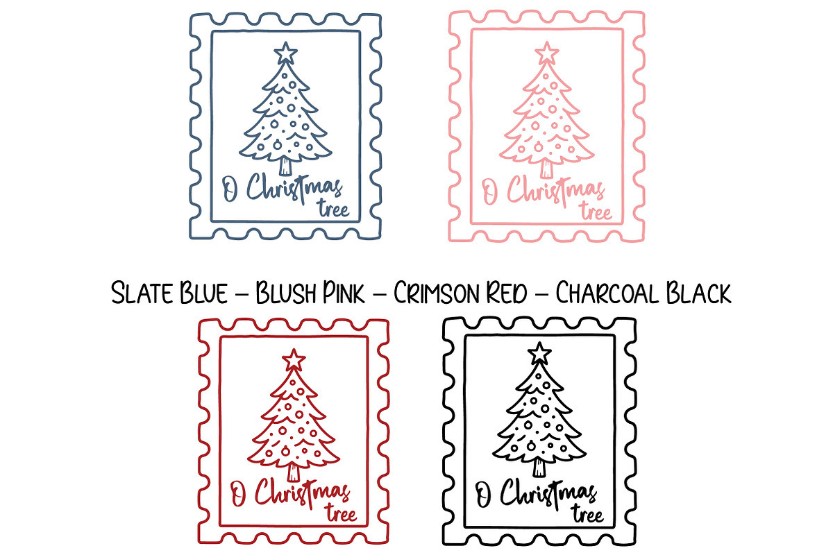 Christmas Stamp PNG Bundle, an Illustration by Daily.Designs (Photo 8 of 11)