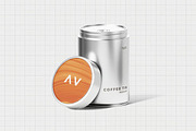 Coffee Tin Can Mockup, a Product Mockup by zpackcreative (Thumbnail 4 of 4)